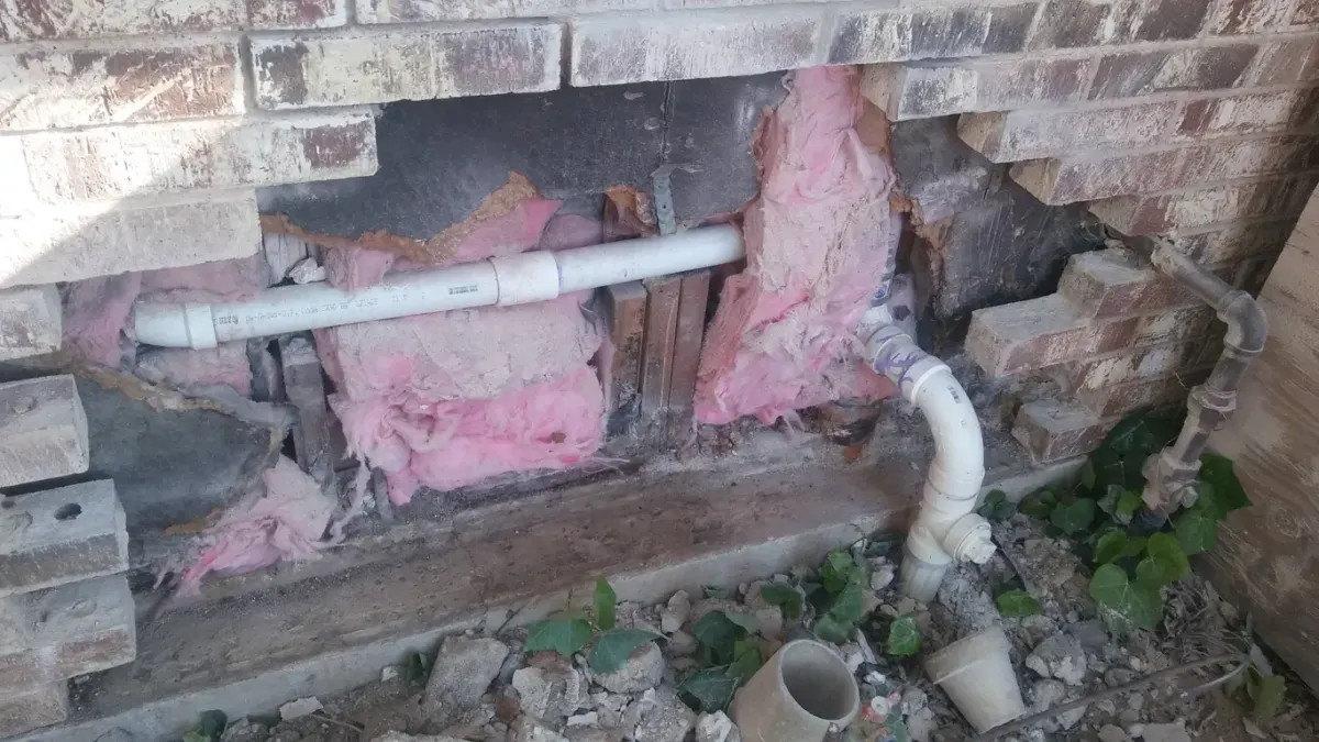 Before: Brick patch work repair